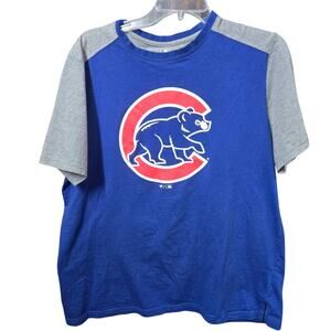 Chicago Cubs Fantics Baseball Shirt Double Sided Print Large Spellout